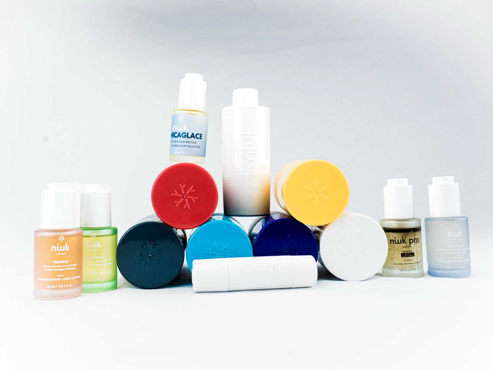 La gamme NIUK : roll-ons cryo et sérums